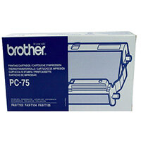 Brother PC 75 PC-75 Thermal Fax Ribbon Cassette Blk PC75 (pc-75)